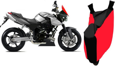 Javatech Two Wheeler Cover for Bajaj(Pulsar 180 DTS-i, Red, Black)