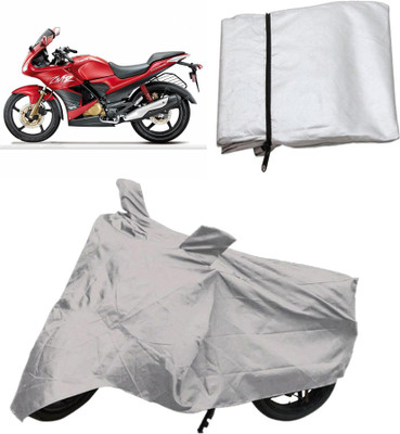 

Capeshoppers Two Wheeler Cover for Hero(Silver)
