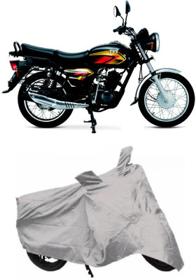 

Shengshou Two Wheeler Cover for TVS(Max 4R, Silver)