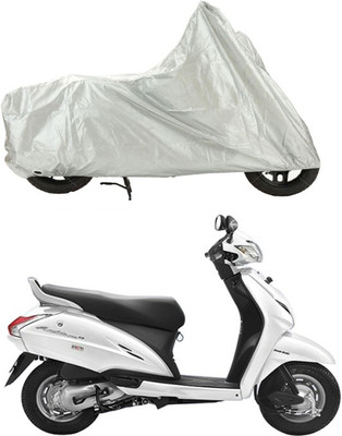 

Creative Via Two Wheeler Cover for Honda(Activa, Silver)