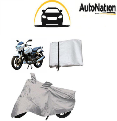 

Autonation Two Wheeler Cover for TVS(Apache, Silver)