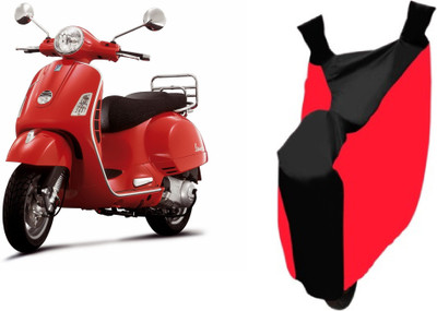 

Javatech Two Wheeler Cover for Piaggio(Piaggio Vespa, Red, Black)