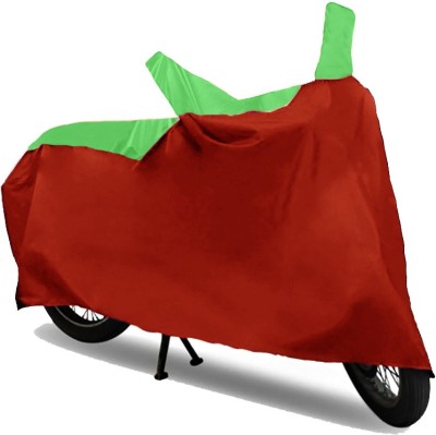 GoldCartz Two Wheeler Cover for Yamaha(FZ-S, Green, Red)