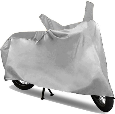 AutoKitt Two Wheeler Cover for Bajaj(Pulsar 180 DTS-i, Grey, Silver)