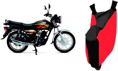 Bristle Two Wheeler Cover for TVS(Max 4R, Red, Black)