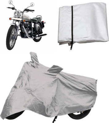 

Capeshoppers Two Wheeler Cover for Royal Enfield(Silver)