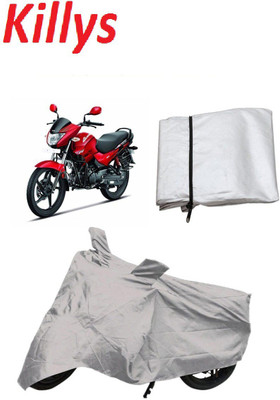 

Killys Two Wheeler Cover for Hero(Glamour FI, Silver)