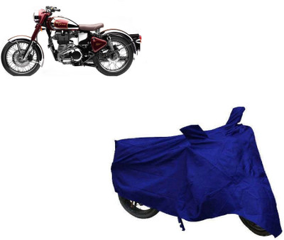 Big Impex Two Wheeler Cover for Royal Enfield(Classic 500, Blue)