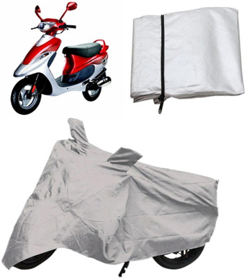 

Stylobby Two Wheeler Cover for TVS(Scooty Pep+, Silver)