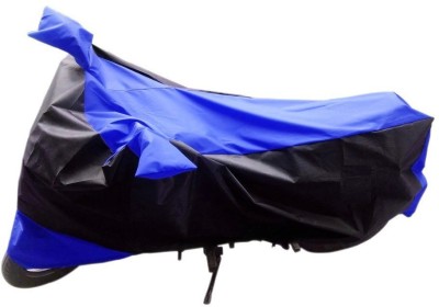 CruiseConsole Two Wheeler Cover for TVS(Star City, Blue, Black)