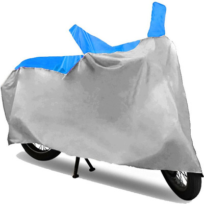 GoldCartz Two Wheeler Cover for Bajaj(Pulsar 220 DTS-i, Blue, Silver)