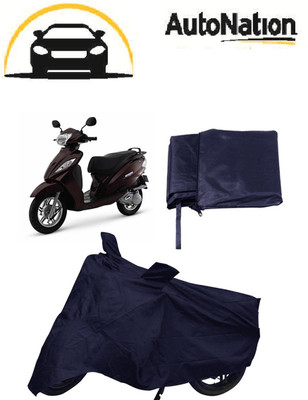 

Autonation Two Wheeler Cover for TVS(Wego, Blue)