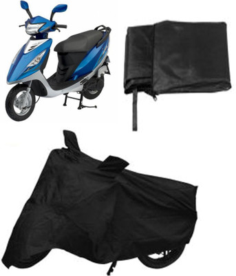 

Capeshoppers Two Wheeler Cover for TVS(Black)