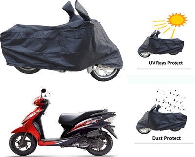 

Creative Via Two Wheeler Cover for TVS(Wego, Black)