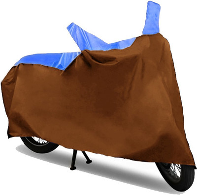 AutoKitt Two Wheeler Cover for Bajaj(Pulsar 220 DTS-i, Blue, Brown)