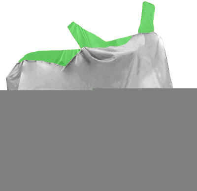 AutoKitt Two Wheeler Cover for Hero(Karizma ZMR, Green, Silver)