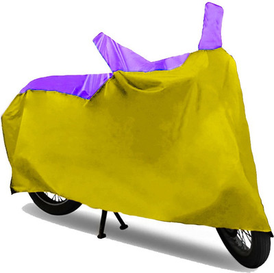 AutoKitt Two Wheeler Cover for Bajaj(Pulsar 150 DTS-i, Purple, Yellow)