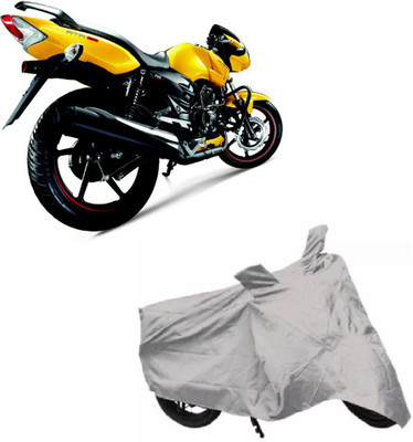 

MyTech Two Wheeler Cover for TVS(Apache, Silver)