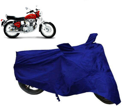 Big Impex Two Wheeler Cover for Royal Enfield(Classic 500, Blue)