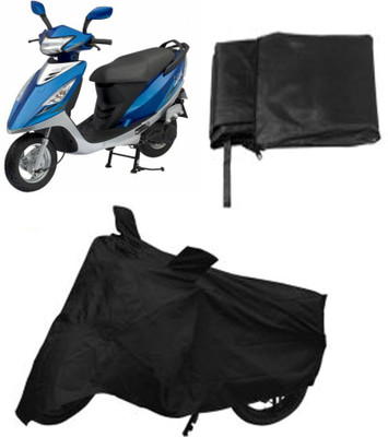 

Capeshoppers Two Wheeler Cover for TVS(Black)