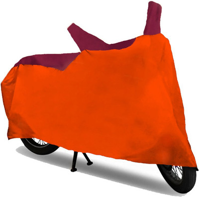 AutoKitt Two Wheeler Cover for Bajaj(Pulsar 150 DTS-i, Maroon, Orange)