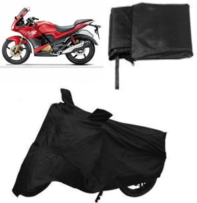 

Capeshoppers Two Wheeler Cover for Hero(Black)