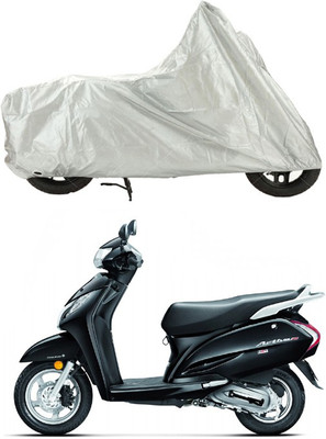 

Creative Via Two Wheeler Cover for Honda(Activa, Silver)