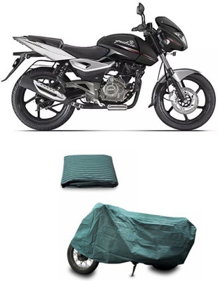 Tatkal Shopping Fun Two Wheeler Cover for Bajaj(Pulsar 220 DTS-i, Green)