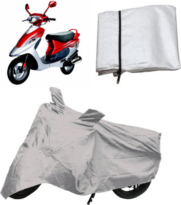 

Capeshoppers Two Wheeler Cover for TVS(Silver)