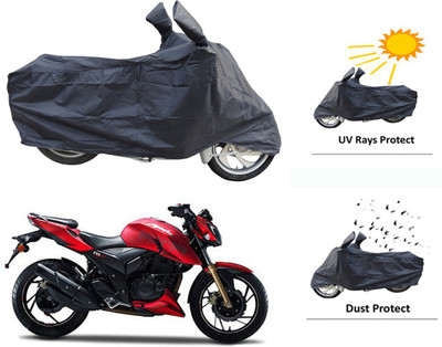 

Creative Via Two Wheeler Cover for TVS(Apache, Black)