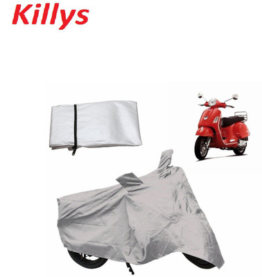 

Killys Two Wheeler Cover for Piaggio(Vespa, Silver)