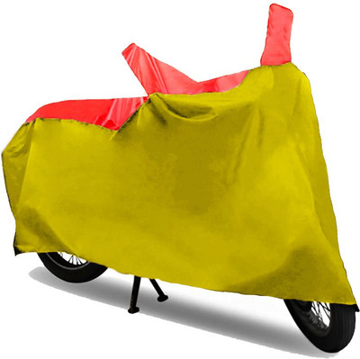 AutoKitt Two Wheeler Cover for Bajaj(Pulsar 135 LS DTS-i, Red, Yellow)