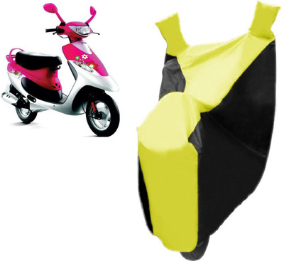 

Falcon Two Wheeler Cover for TVS(Scooty Pep+, Yellow, Black)