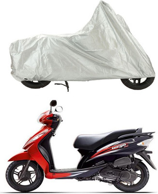 

Creative Via Two Wheeler Cover for TVS(Wego, Silver)