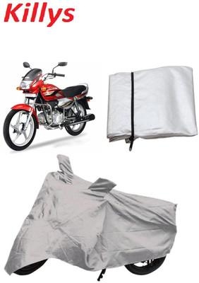 

Killys Two Wheeler Cover for Hero(Super Splendor, Silver)