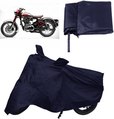 Capeshoppers Two Wheeler Cover for Royal Enfield(Blue)