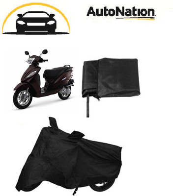 

Autonation Two Wheeler Cover for TVS(Wego, Black)