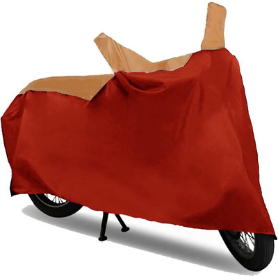 GoldCartz Two Wheeler Cover for Bajaj(Pulsar 220 DTS-i, Brown, Red)