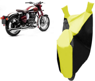 

Bristle Two Wheeler Cover for Royal Enfield(Thunderbird 350, Yellow, Black)