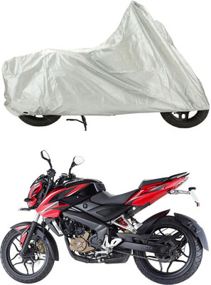 Creative Via Two Wheeler Cover for Bajaj(Pulsar, Silver)