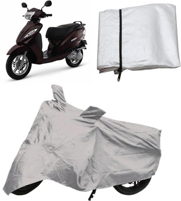 

Capeshoppers Two Wheeler Cover for TVS(Silver)
