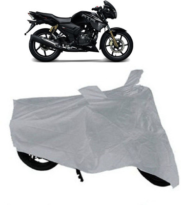 

Voibu Two Wheeler Cover for TVS(Apache RTR 180, Silver)