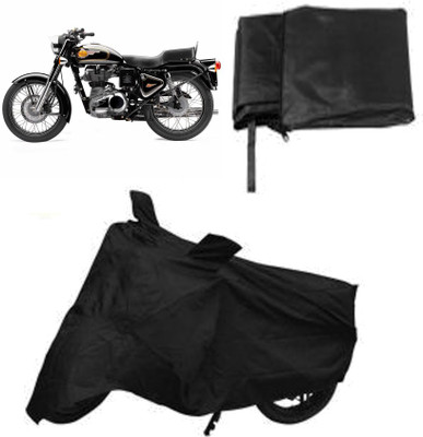 

Capeshoppers Two Wheeler Cover for Royal Enfield(Black)