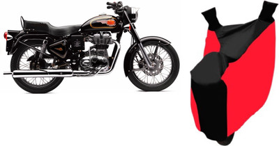 

Shengshou Two Wheeler Cover for Royal Enfield(Bullet 350, Red, Black)