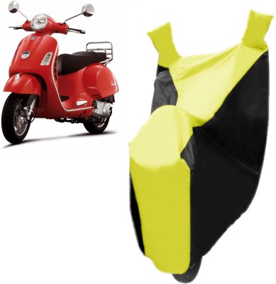 Red Silk Two Wheeler Cover for Piaggio(Vespa LX, Yellow, Black)