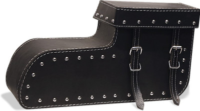 

Speedwav One-side Black Leatherette Motorbike Saddlebag(4 L)