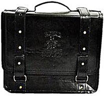 

KASCN UNIVERSAL LEATHER ONE SIDED BAG FOR ALL MOTORCYCLES T7 One-side Black Leatherette Motorbike Saddlebag(5 L)