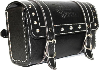 

Capeshoppers sb002730 One-side Black Leatherette Motorbike Saddlebag(2.5 L)