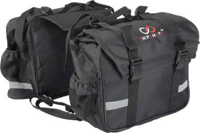 

Infiniti Double-side Black Fabric Motorbike Saddlebag(50 L)