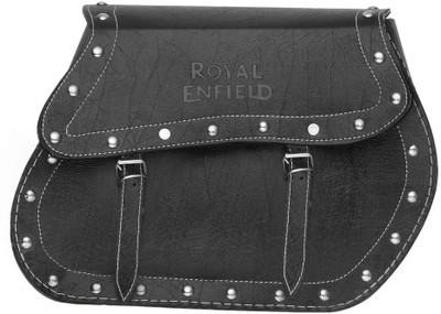 

Speedwav One-side Black Leatherette Motorbike Saddlebag(4 L)